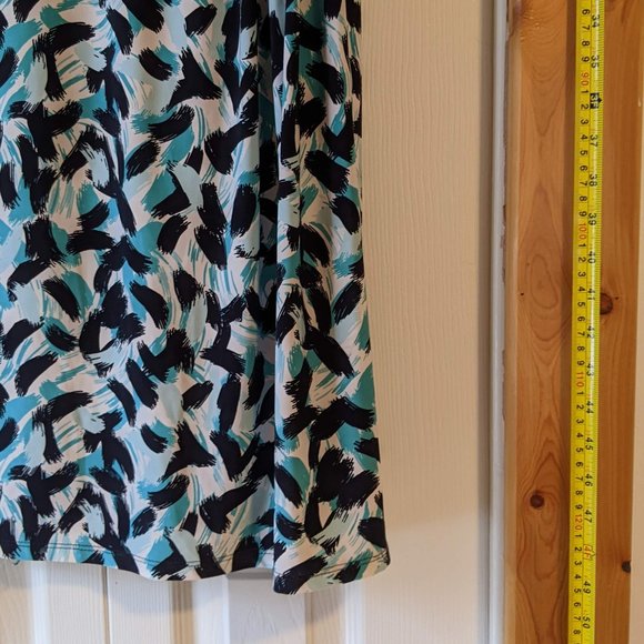 Short Sleeve, Faux Wrap Precis Petite Dress sz 12 - Picture 3 of 10